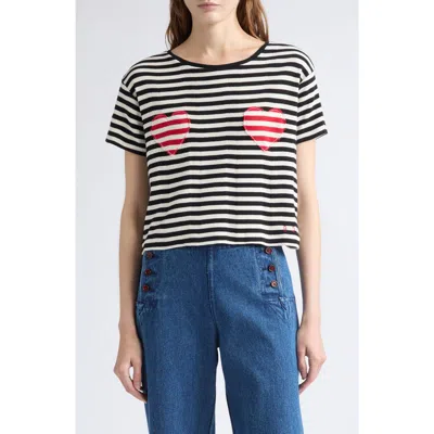 Bode Rib Stripe Cotton T-shirt In Multi