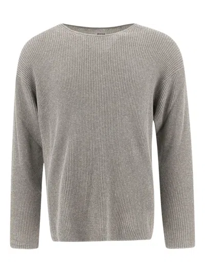 Bode Ribbed Sweater In Gray