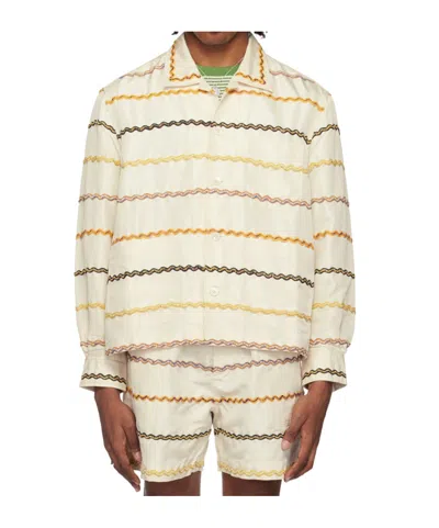 Bode Off-white Rickrack Shirt In Ecmlt