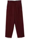 Bode Riding Twill Braided Trousers In Violett