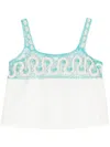 Bode Off-white Ripple Lace Tank Top In White