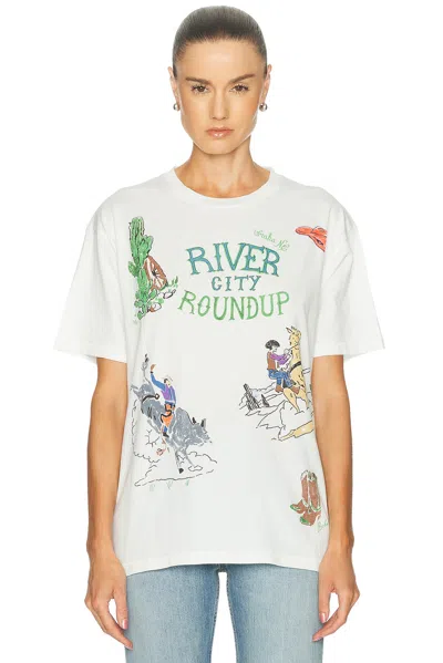 Bode River City Tee In Cream