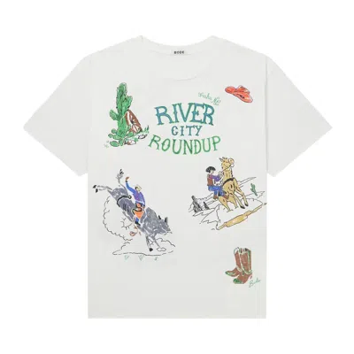 Pre-owned Bode River City Tee L 'cream' | Tan | Men's Size M