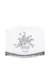 Bode Rosebloom Floral-print Top In White