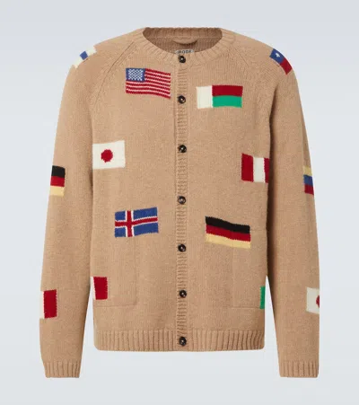 BODE ROUND-THE-WORLD ALPACA AND WOOL CARDIGAN