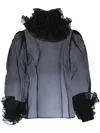 Bode Ruffled Blouse In Black