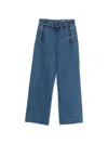 Bode Sailor Buttoned Jeans In Blue