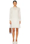 Bode Off-white Salt Marsh Midi Dress In Cream & White