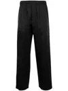 Bode Satin Track Pants In Black