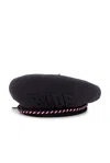 Bode Script Beret In Black