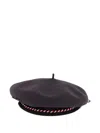 Bode Script Trim Beret In Brown