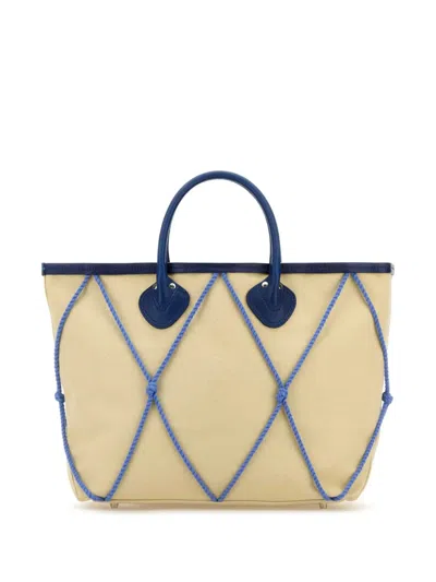 Bode Sea Rig Tote Bag In Neutrals