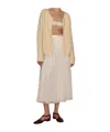 Bode Spotlight Sequin Virgn Wool Swing Cardigan In Neutral