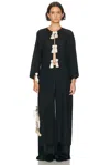Bode Shadow Kaftan In Black