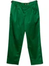 Bode Sheen Pleated Trousers In Grün