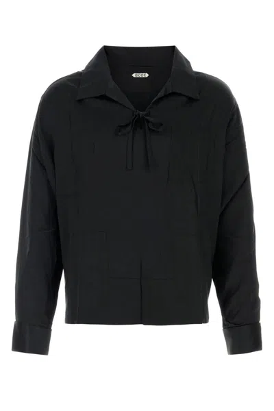 Bode Black Satin Maze Blouse