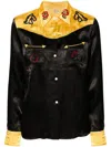 Bode Sequin Rodeo Shirt In Gold Black