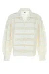 Bode White Poplin Shirt In Neutral