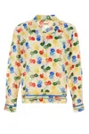 Bode Men Printed Cotton Flower Stamp Shirt In Multi