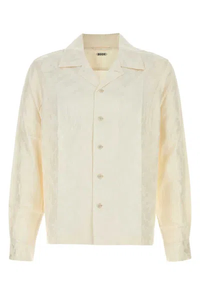 Bode Off White Jacquard Football Shirt In Neutral