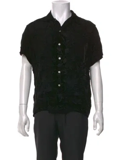 Pre-owned Bode Short Sleeve Shirt In Black