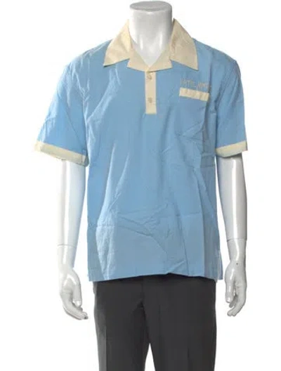 Pre-owned Bode Short Sleeve Shirt In Blue