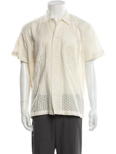 Pre-owned Bode Short Sleeve Shirt In Neutral