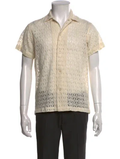 Pre-owned Bode Short Sleeve Shirt In Neutral