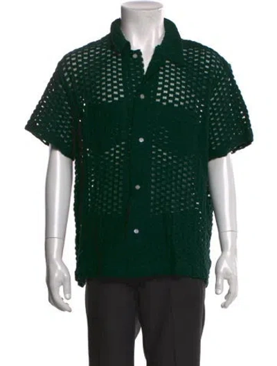 Pre-owned Bode Short Sleeve Shirt W/ Tags In Green