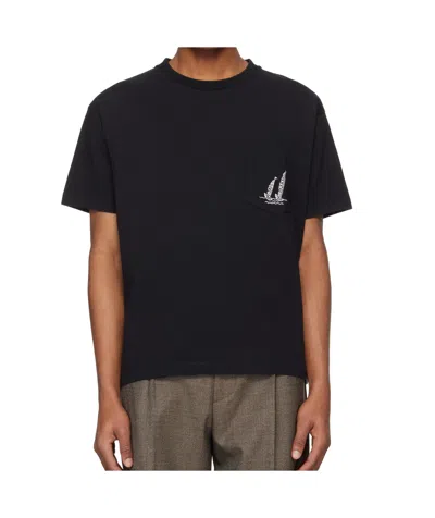 Bode Short Sleeve T-shirt In Black