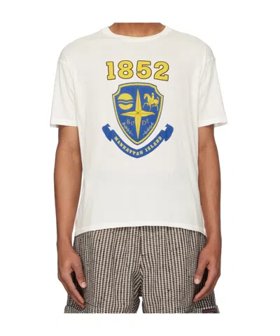 Bode Short Sleeve T-shirt In White