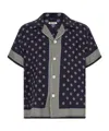 Bode Navy Blue Printed Shirt In Blue