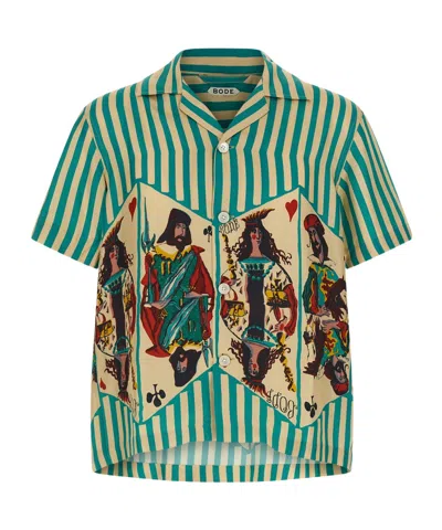 Bode Short-sleeved Shirt In Green