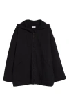 Bode Sideline Cotton Zip-up Hoodie In Black