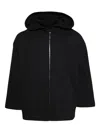 Bode Sideline Hooded Zip-up Jacket In Black