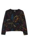 Bode Signature Scrawl Embroidered T-shirt In Black Multi