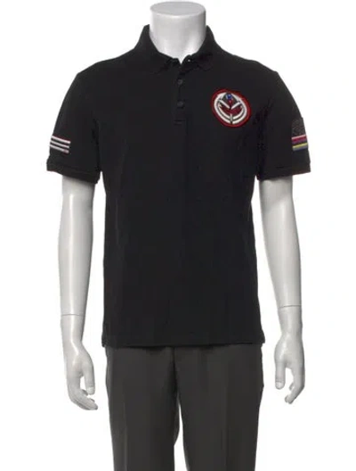 Pre-owned Bode Silk Graphic Print Shirt In Black