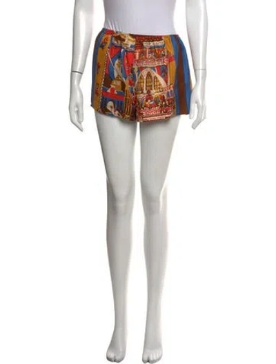 Pre-owned Bode Silk Mini Shorts W/ Tags In Neutrals
