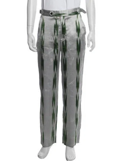 Pre-owned Bode Silk Pants In Grey
