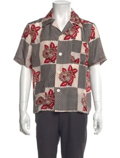 Pre-owned Bode Silk Printed Shirt In Pink