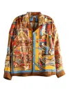 Bode Silk Shirt In Brown