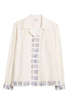 Bode Ski Season Shirt In Ecru