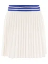 Bode Pleated Lightweight Skirt In White