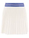 Bode Pleated Lightweight Skirt In White