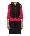 Bode Black Riding Twill Waistcoat In Black