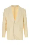 Bode Viscose-blend Blazer For Men In Yellow