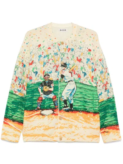Bode Slugger Cardigan In Multi Multi