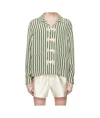 Bode Soda Stripe Trillium Shirt In Nude