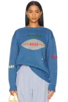 Bode Blue Spirit Sweater In Blue