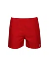 Bode Spring Twill Field Shorts Red In Red